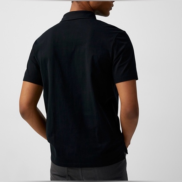 2/40$ Men’s Simon’s Le 31 organic cotton stretchy black polo Sz XL NWT - Picture 9 of 11